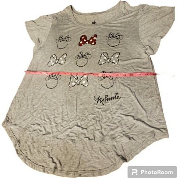 Gray Large Disney Minnie Mouse Short Sleeve T-Shirt - Picture 8 of 10